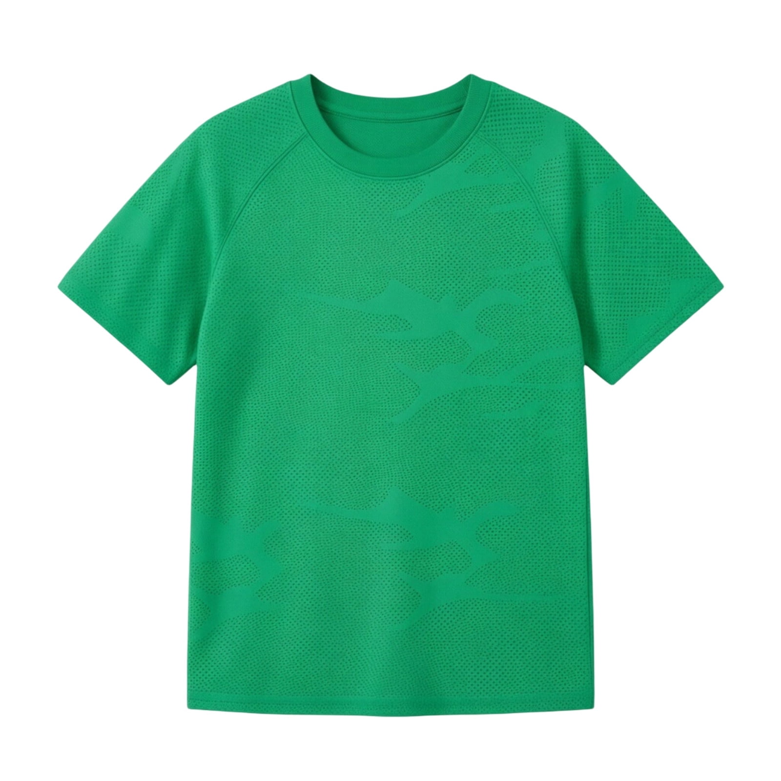 WOYY Little Boys Athletic Short Sleeve T Shirt Casual Breathable Solid T-Shirt Green