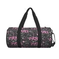 thumbnail image 2 of Gaeub Lovely Mom Ever Lightweight Travel Cylinder Bag Gym Tote Bag Sports Training Duffle Bag with Pockets and Straps, 2 of 8