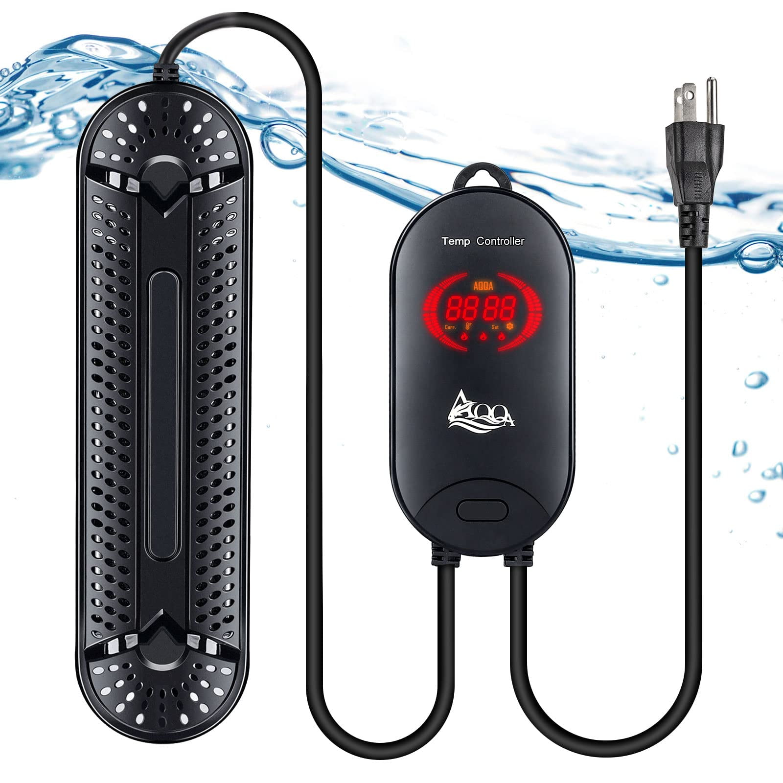 AQQA Aquarium Heater 1000W for 150300 Gallon Submersible Fish Tank
