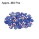 thumbnail image 3 of Cuentas de media perla ABS 60uds 8mm Unique Bargains Oscuro azul, 3 of 5