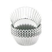 Mombake Standard Foil Silver Cupcake Liners Muffin Baking Cups for Party and More, 100-Count