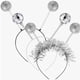thumbnail image 4 of Glittering Powder Alien Headband Disco Party Hairhoop Costume Hairhoop Nightclub Funk Party Headwear Hair Decors Threepiece headband, 4 of 4