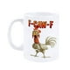 thumbnail image 1 of Taza de café con diseño de pollo y gallo para hombre y mujer, de cerámica de 11 oz, para té, regalo novedoso, para oficina, hogar, café, taza de café., 1 of 6
