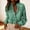 *Green, variant on Women's Gingham Ruffled Blouse,Ladies Breathable Button Down Shirt,Dressy Daily Tops For Women,Blue,Size S