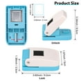 thumbnail image 2 of Stamp Punch, Stamp Puncher 1X0.8inch Rectangular Postage Stamps Punches, Stamps Shaped Paper Punch, Lever Paper Punches for Crafting,Craft Cutter Hole Puncher for Scrapbooking Journaling Card Making, 2 of 7