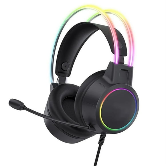 X15 Pro Onikuma Rgb Headphones with HD Flexible Mic 3.5mm Gaming Earphones for Xbox Ps5 Ps4 Black