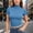 03-Blue, variant on Women's Mock Neck Short Sleeve T-Shirt Slim Fit Stretchy Breathable Basic Layering Fitted Casual Tee Top 17-Orange XL