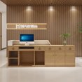 thumbnail image 1 of Banco Console Store Reception Desk Simple Cabinet Cashier Table Standing Reception Desk Front Desk Mostrador Room Furniture My Lux Decor Round, 1 of 8