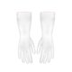 thumbnail image 2 of 1 par de guantes de limpieza de cocina translúcidos reutilizables, impermeables y protectores para lavavajillas (talla M, patrón aleatorio)., 2 of 6