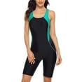 thumbnail image 4 of Charmo Women Boyleg Swimsuit One Piece Racerback Athletic Bathing Suit, 4 of 4