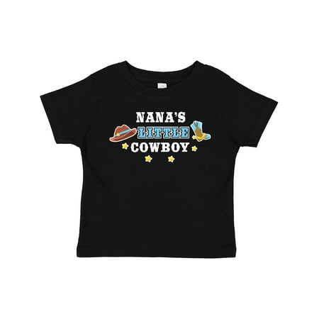 

Inktastic Nanas Little Cowboy with Cowboy Hat and Boots Gift Toddler Boy Girl T-Shirt