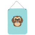 thumbnail image 1 of "Caroline's Treasures, tablero de ajedrez, azul, marrón, chocolate, Shih Tzu, para colgar en la pared o en la puerta, 16" x 12 " Caroline's Treasures BB1187DS1216, 1 of 1