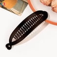 thumbnail image 5 of Fegute Double-Sided Banana Clip Plastic Hair Accessory Elegant Ponytail Hairstyle Tool Daily Commuting or Dating Stable Design Thin Shape Disposables, 5 of 5