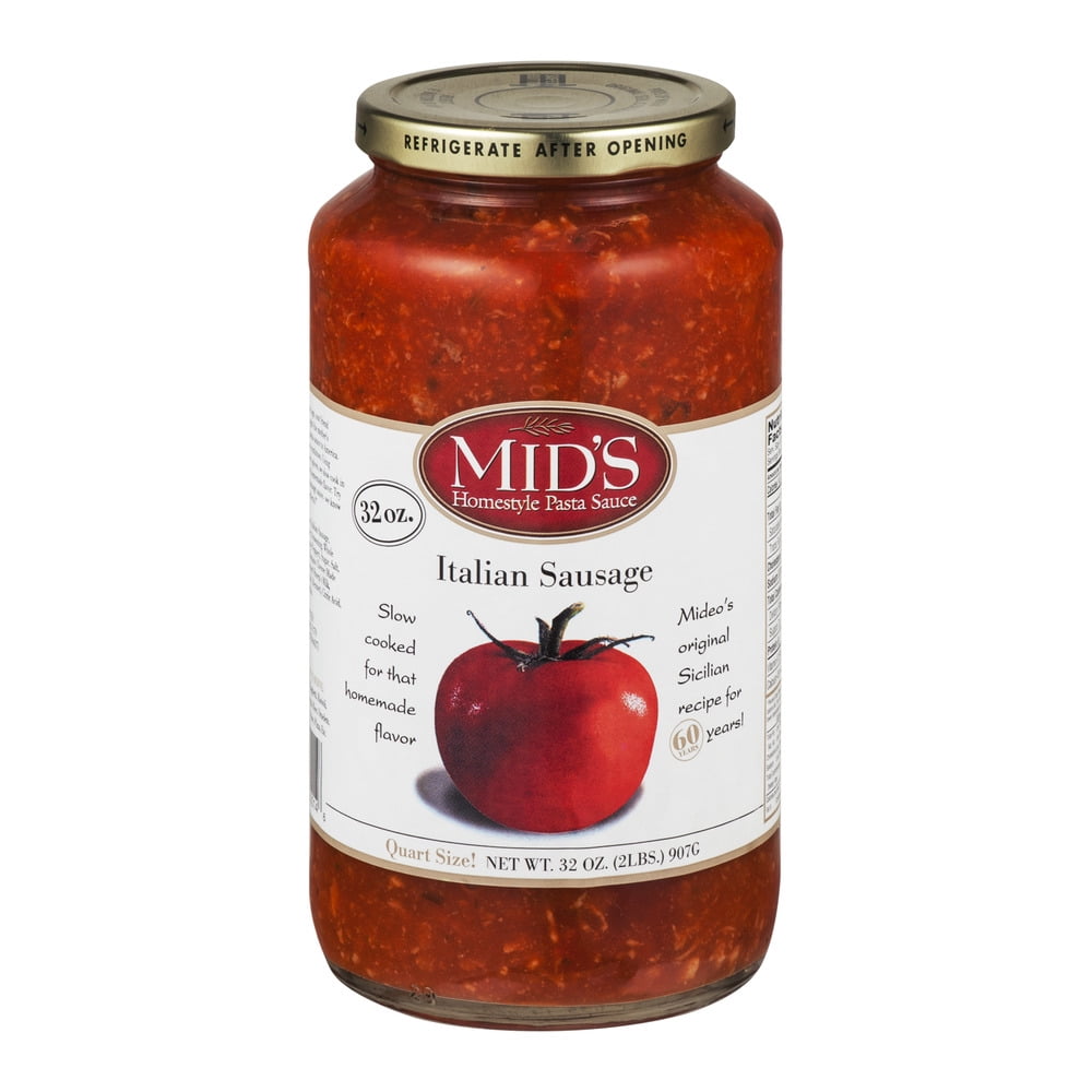 Mid's Homestyle Pasta Sauce Italian Sausage, 32.0 OZ