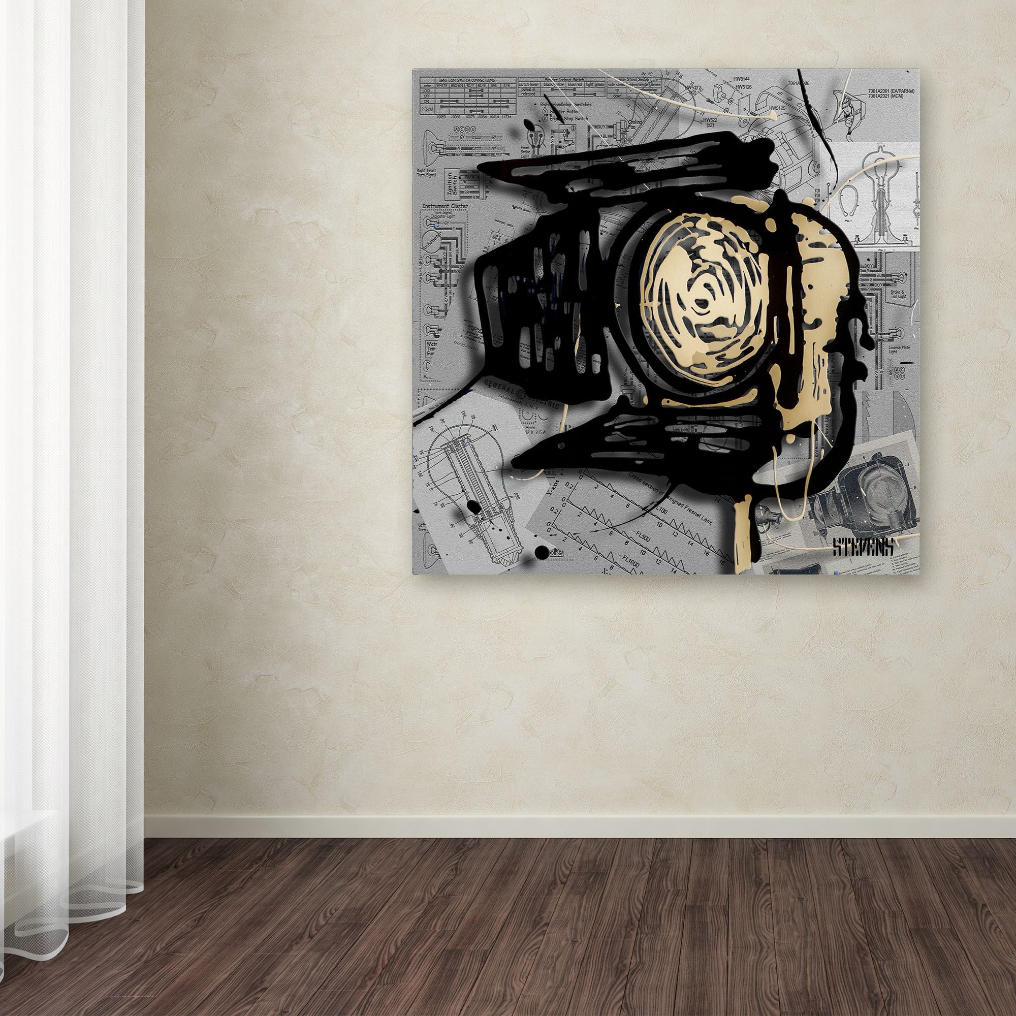 Trademark Fine Art "Movie Light" Canvas Art by Roderick Stevens
