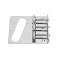 thumbnail image 7 of Fixed 3 Saddles Electric Guitar Bridge Metal String Tailpiece Replacement with Mounting Screws, 7 of 7