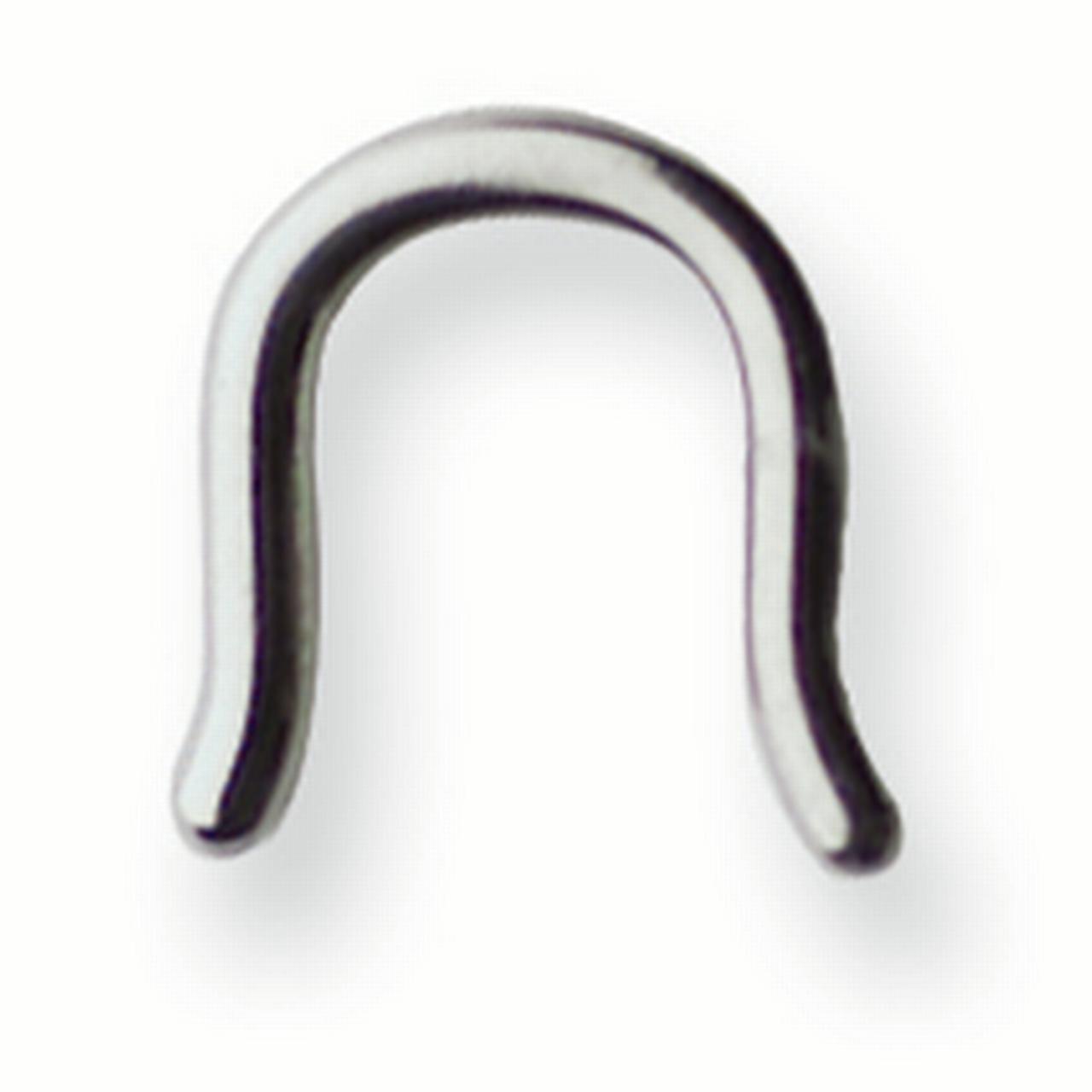 Stainless Stl Septum Retainer 10G (2.588mm) U-Shaped Septum Retainer w Flar