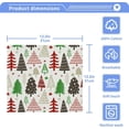 thumbnail image 5 of SKYSONIC Christmas Tree Cotton Washcloths Set of 6, Highly Absorbent Soft Fingertip Towel for Bathroom, Gym, Hotel and Spa, 12 x 12 Inch, 5 of 7