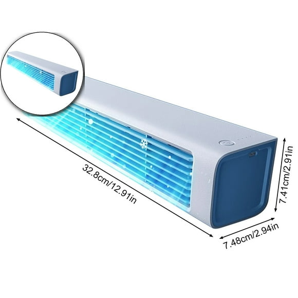 Dvruxg Small Portable Air Conditioners, No Drilling Kitchen Wall Air Conditioner Fan, 2 in 1 Standing & Through the Wall Mount Air Conditioner, for Bedroom, Kitchen, Office