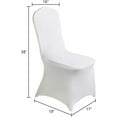 thumbnail image 3 of Waterproof Spandex Chair Cover 25PCS, Dining Chair Covers, Polyester Outdoor Chair Covers, Protector Chair Cover for Party Universal, Banquet, Wedding Event, Hotel(White), 3 of 6