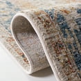 thumbnail image 6 of SAFAVIEH Silverado Sebastian Medallion Polyester Area Rug, Ivory/Blue, 6'4" x 6'4" Square, 6 of 9