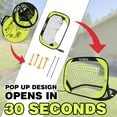 thumbnail image 5 of RUNBOW 3.3x2.2ft Pop Up Portable Soccer Goal for Kids Children's Soccer Net Outdoor Fun in Backyard and Beach（3.3x2.2ft, Yellow，2 Pack）, 5 of 9