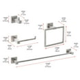 thumbnail image 3 of Isla 4-Piece Bathroom Hardware Set in Brushed Nickel, 3 of 15