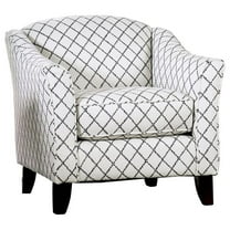 Furniture of America Tammie Transitional Fabric Flared Arms Chair in Bluish Gray