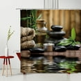 thumbnail image 3 of Zen St Shower Curtain Buddhism Landscape Tranquil Waterproof Polyester Fabric Bathtub ration Mildew Proof With, 3 of 7