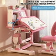 thumbnail image 6 of Floseru Height Adjustable Kids Desk and Chair Set, Childrens Desk with Bookstand and Storage Drawer, Kids Study Table and Chair Set, Kid Study Table and Chair Set, 6 of 10