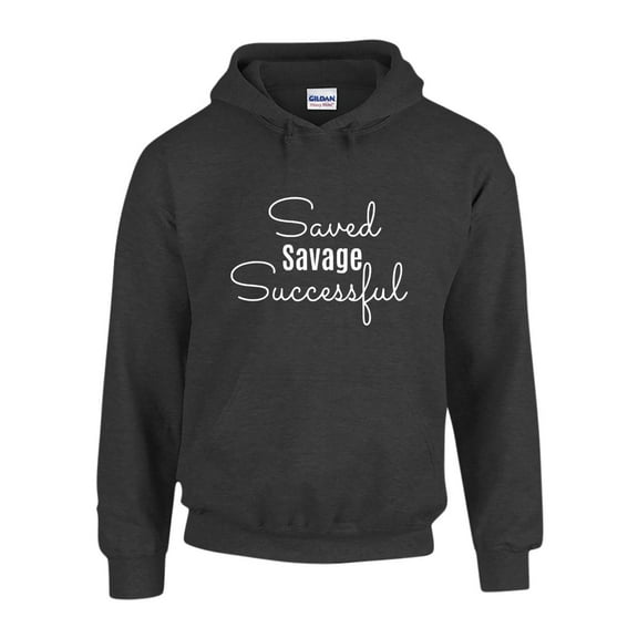 Saved Savage and Successful Gildan® Heavy Blend™ Adult Hooded Sweatshirt