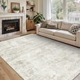 thumbnail image 1 of Alfombra lavable Art&Tuft, 183 x 274 cm, antideslizante, color beige, 1 of 9