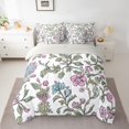 thumbnail image 2 of jejeloiu Kawaii Flower Floral 7-Piece Bedding Comforter Set,Oil Painting Style King Bedding Sets,Modern Aesthetic Artwork Bed Sheets For Girls,Super Cozy Room Decor Reversible, 2 of 8