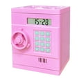 thumbnail image 2 of Alcancía para caja de ahorro creativa con contraseña ATM Banco Juguete para niños Niños rosa, 2 of 9