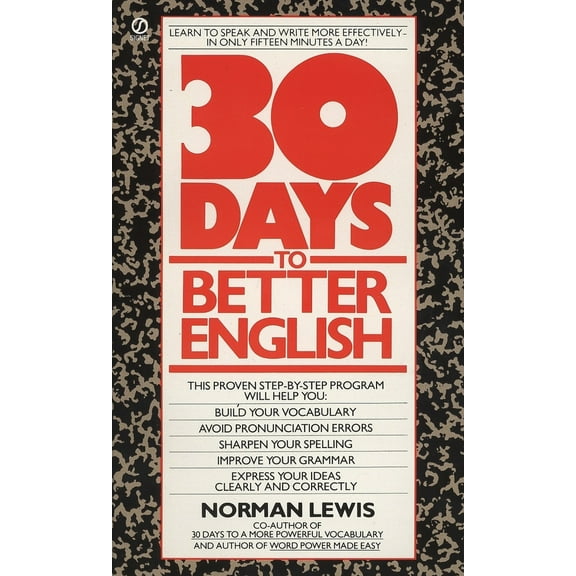 Pre-Owned Thirty Days to Better English (Mass Market Paperback) 0451161912 9780451161918