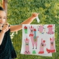 thumbnail image 5 of Coolnut Christmas Red Hat Llamas Hand Towels 2 PCS, Xmas Pink Animals Kitchen Towel Ultra Soft and Highly Absorbent,Decorative Fingertip Face Towel for Bathroom Hotel, 28.3"x 14.4", 5 of 5