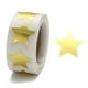 thumbnail image 1 of 1 rollo de etiquetas adhesivas de papel con forma de estrella y lámina metálica, etiquetas adhesivas con forma de estrella para escribir, suministros para profesores, dorado, 24 x 23,5 mm, 500, 1 of 5