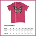 thumbnail image 5 of Tee Hunt Colorful Neon Butterfly T-Shirt Dean Russo Beautiful Nature Men's Tee, Hot Pink, XX-Large, 5 of 5