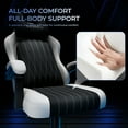 thumbnail image 4 of Seenda Gaming Chair, Fabric Comfy Video Gaming Chair, High Back Computer Chair, Adjustable Swivel Office Desk Chair with Headrest and Lumbar Support, 4 of 11