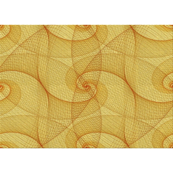 Ahgly Company Indoor Rectangle Patterned Bright Gold Yellow Area Rugs, 2' x 3'