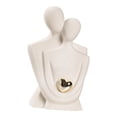 thumbnail image 4 of Estatua de una pareja abrazada, estatuilla, regalo de aniversario, figuras, escultura de arte para sala de estar, boda, cumpleaños, recién casados, 4 of 9