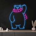 thumbnail image 2 of Craftnamesign Polar Bear Neon Sign, Cute Animal Art Sign, Nursery Kid Room Decor, 2 of 4