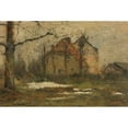 thumbnail image 3 of Rudolf Höckner 14x11 Black Modern Framed Museum Art Print Titled - The Last Snow (1920), 3 of 5