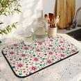 thumbnail image 3 of Washable Rubber Daisy Cute Floral Dish Drying Mats for Kitchen Counter Home Large Coffee Bar Pad Accessories and Decor for Utensils Stemware 19.5''x12'', 3 of 7