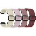 thumbnail image 1 of wonima11 4 Pack Braided Stretchy Adjustable Straps 16mm 18mm Quick Release for Women Men,Sport Elastic Nylon Cloth Wristbands Band Width 16mm 18mm, 1 of 1
