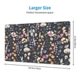 thumbnail image 2 of Naloa Wildflower Watercolor 1 Gaming Mouse Pad Large Mouse Mat Long Extended Desk Pad Non-Slip Rubber Mice Pads Stitched Edges Thin Pad (16x29.5 Inch), 2 of 8