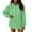 Green #007, variant on Womens Hoodies Pullover Comfy Hooded Oversized Long Sweatshirts Ladies Casual Fall Sweaters Tops with Pockets Fluorescence Yellow M
