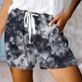 thumbnail image 2 of Bibifish Womens Athletic Shorts All Day Comfort Printed Mesh Pocket Elastic Drawstring Waist Relaxed Workout Shorts, 2 of 5