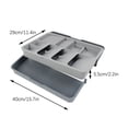 thumbnail image 2 of TIMIFIS Storage Boxs Kitchen Knives, Forks, Tableware Storage Box, Chopsticks, Spoons, Sorting Cabinet, Large Capacity, Built-in Drawer Storage Partition Storage Trunks & Bag, 2 of 8