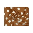 thumbnail image 4 of INSPIRE CHIC Women's 50cm Square Scarf Vintage Retro Polka Dots Head Neck Scarves Neckerchief Caramel 19.69*19.69 inch, 4 of 6